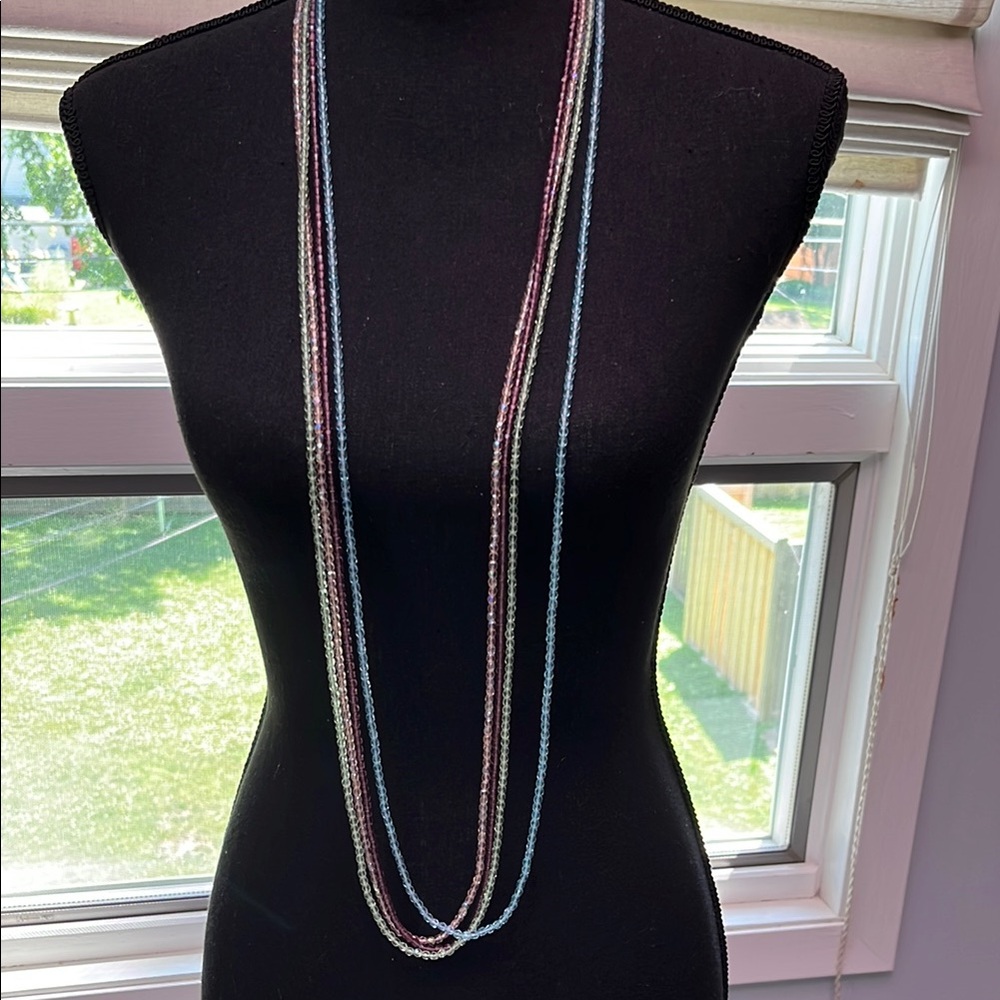 Delicate Multicolor Beaded Necklace Bundle of 4